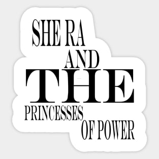 she ra and the princesses of power Sticker